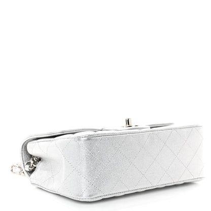 Chanel Metallic Lambskin Quilted Mini Rectangular Flap Silver 4 of 11