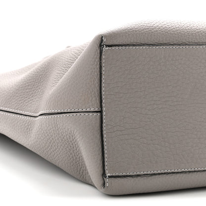 Valentino Garavani Grained Calfskin Rockstud Shoulder Tote Dove Grey 8 of 10