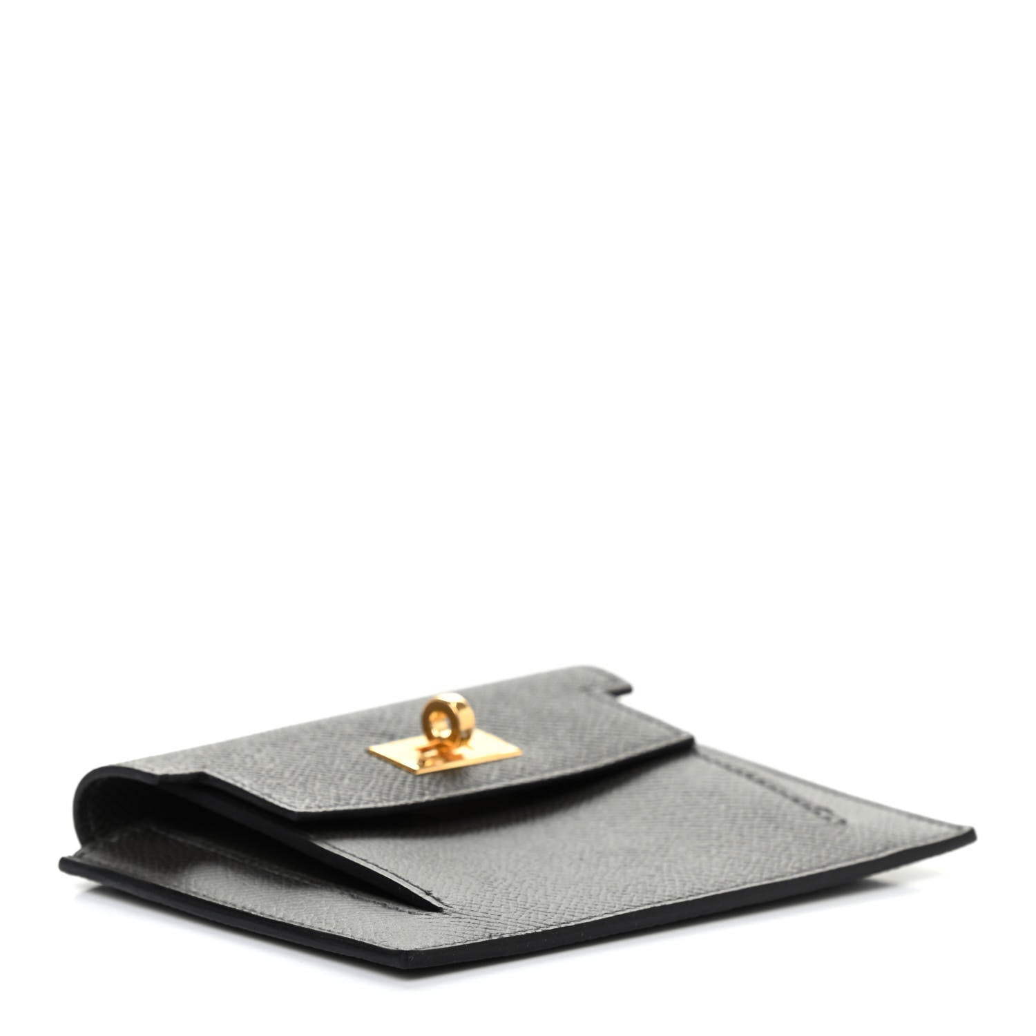 Hermes Epsom Kelly Pocket Compact Wallet Vert De Gris 4 of 7