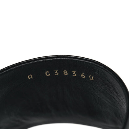 Chanel Lambskin Pearl CC Sandals 37 Black 8 of 9