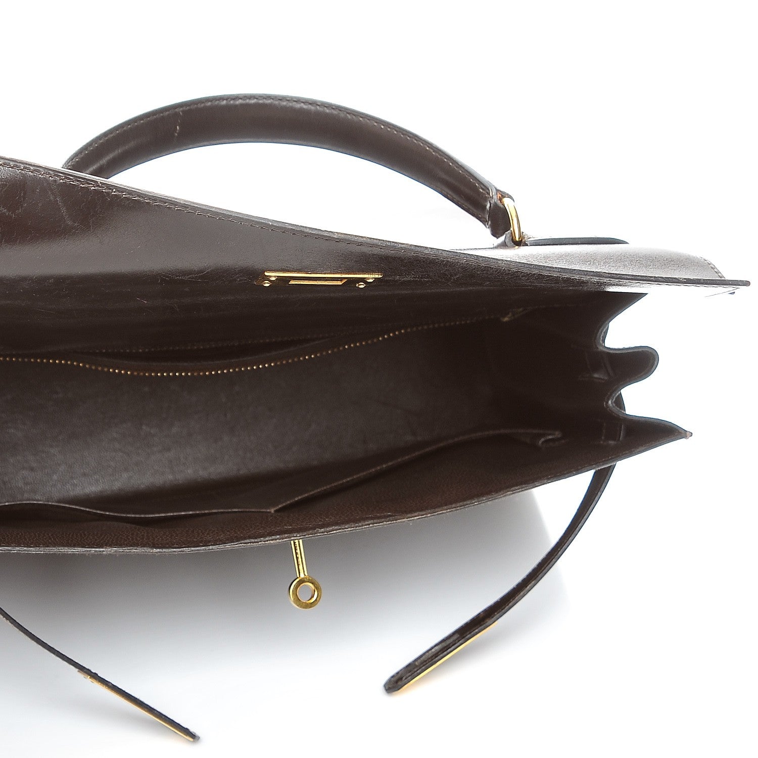 Hermes Box Kelly Sellier 32 Chocolate 7 of 30