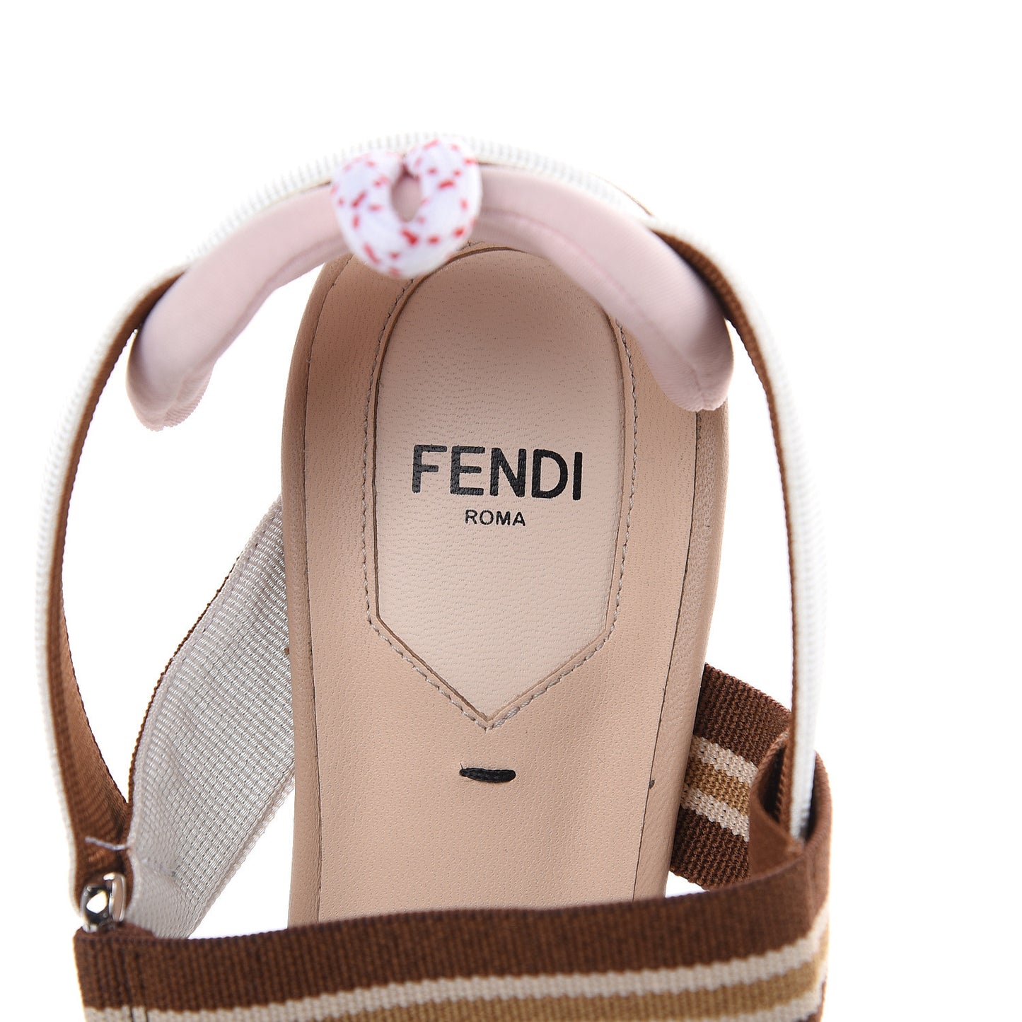Technical Mesh FF Colibri 55mm Slingback Pumps 40 Tobacco Moro Camelia Beige Caramello