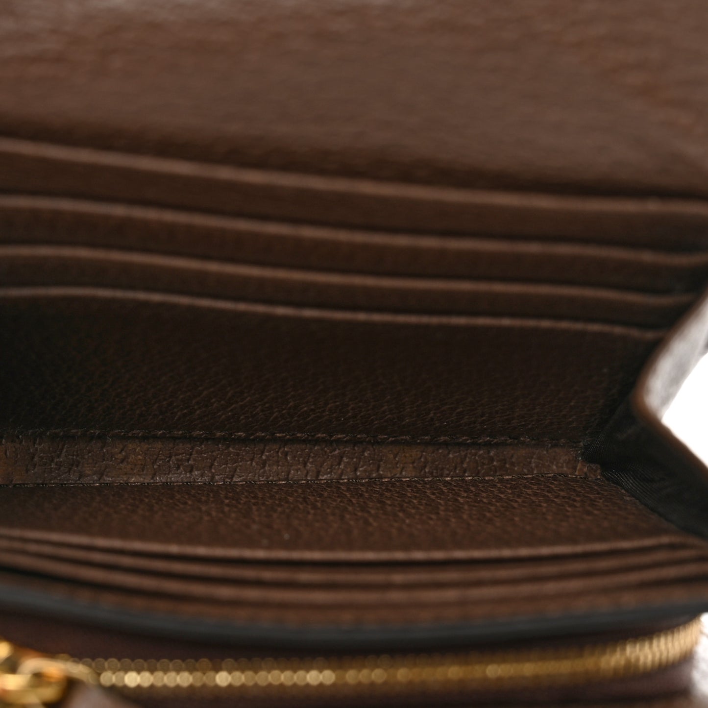 GG Supreme Monogram Textured Calfskin Web Ophidia Card Case Wallet Beige Ebony New Acero