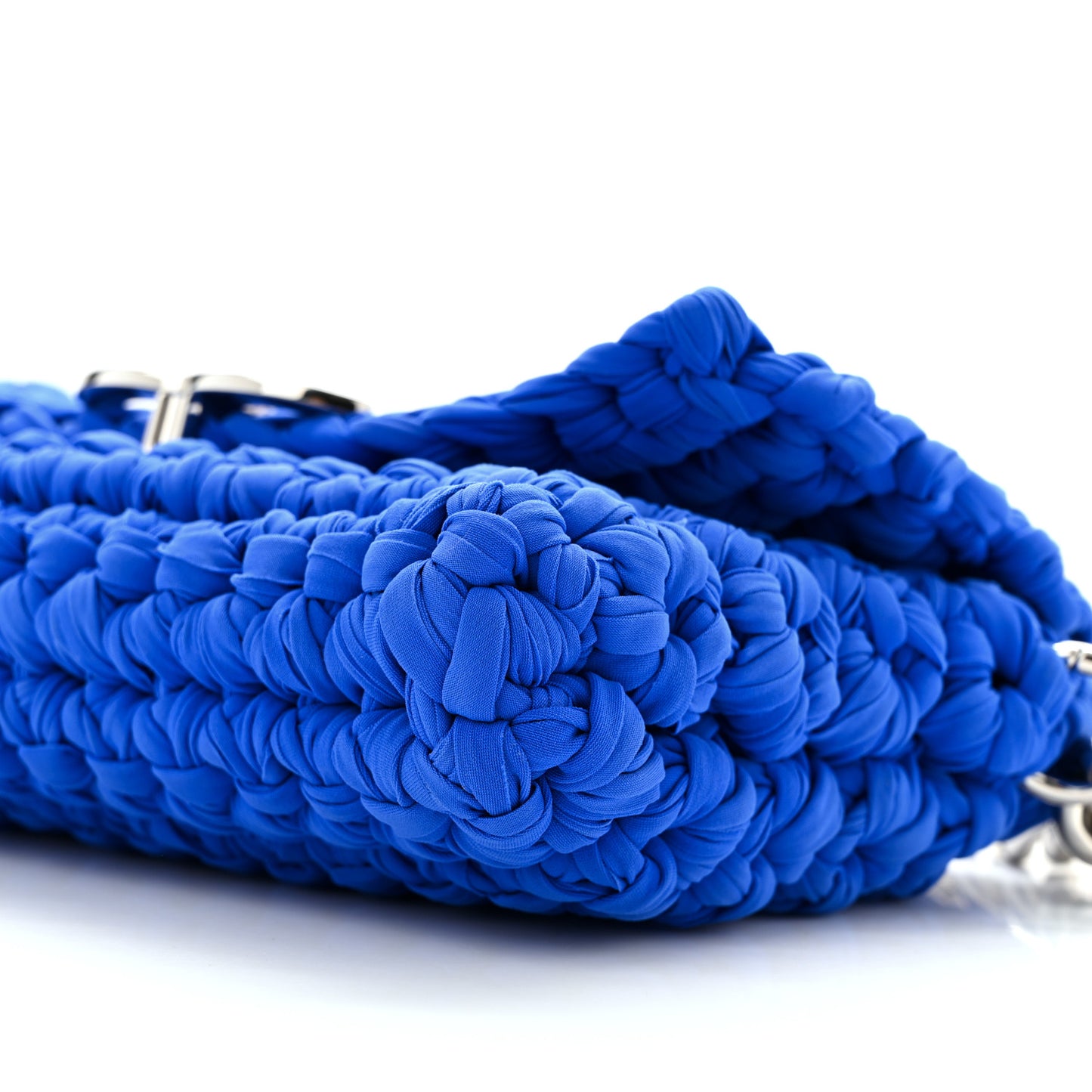 Crochet Fancy Single Flap Blue