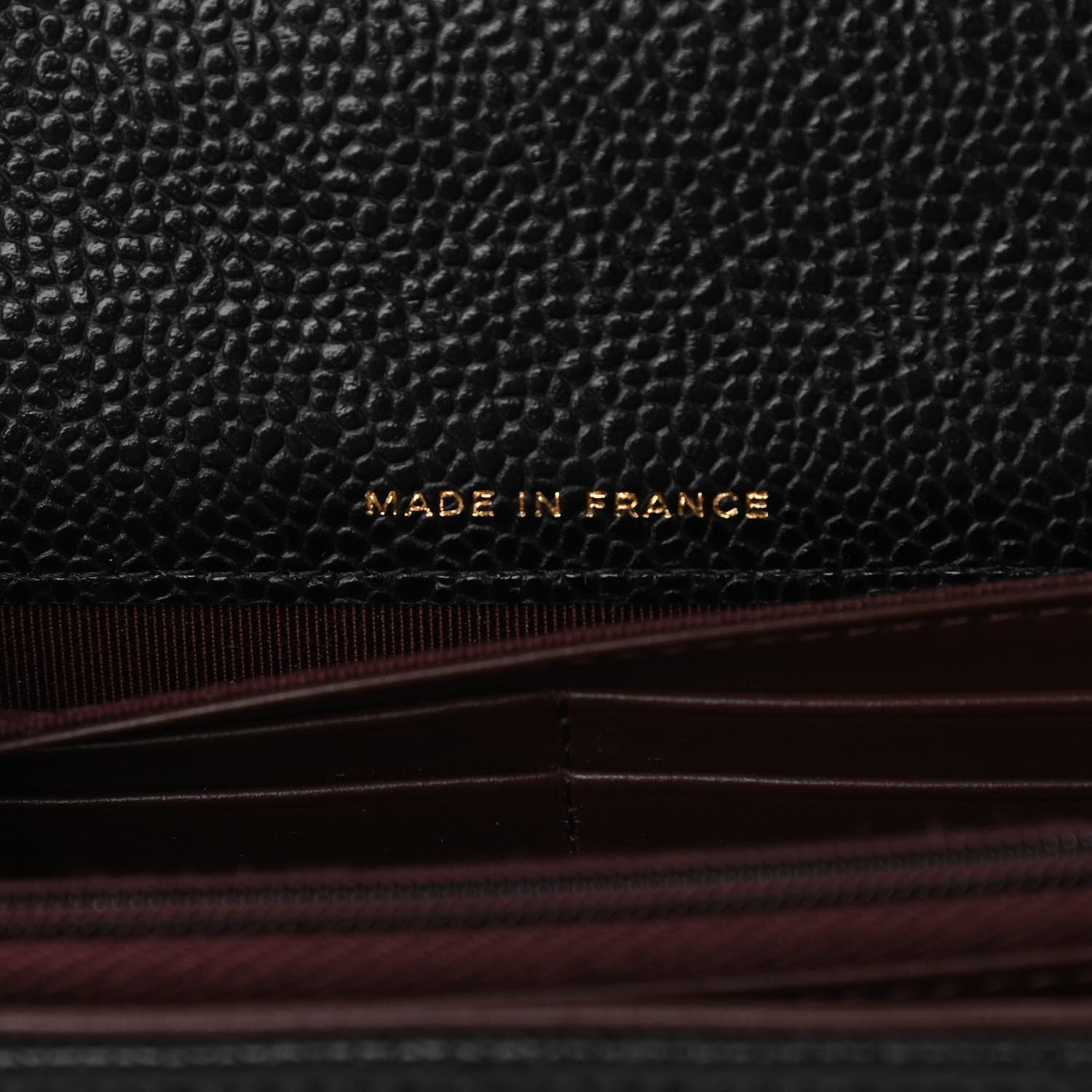 Chanel Caviar Quilted Large Gusset Flap Wallet Black 2 of 15