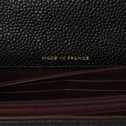 Chanel Caviar Quilted Large Gusset Flap Wallet Black 2 of 15