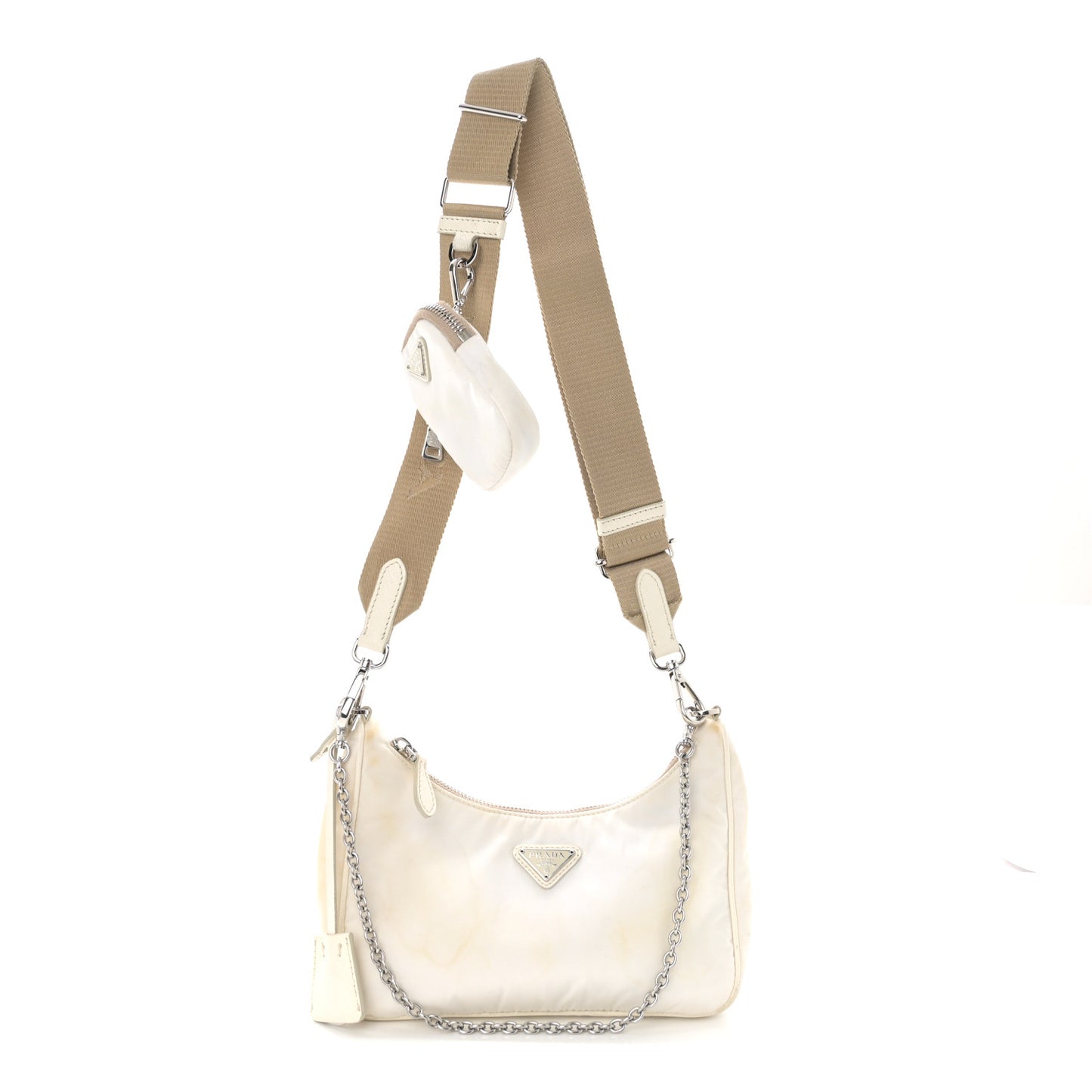 Nylon Re-Edition 2005 Shoulder Bag White