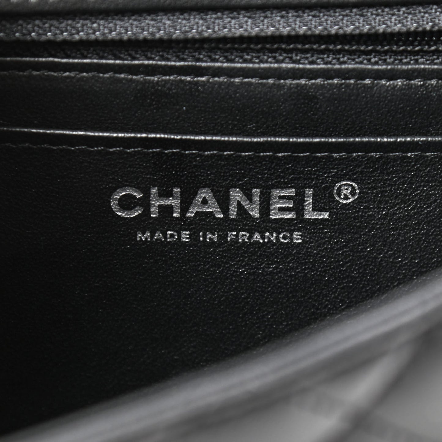Lambskin Quilted Mini Square Flap Black