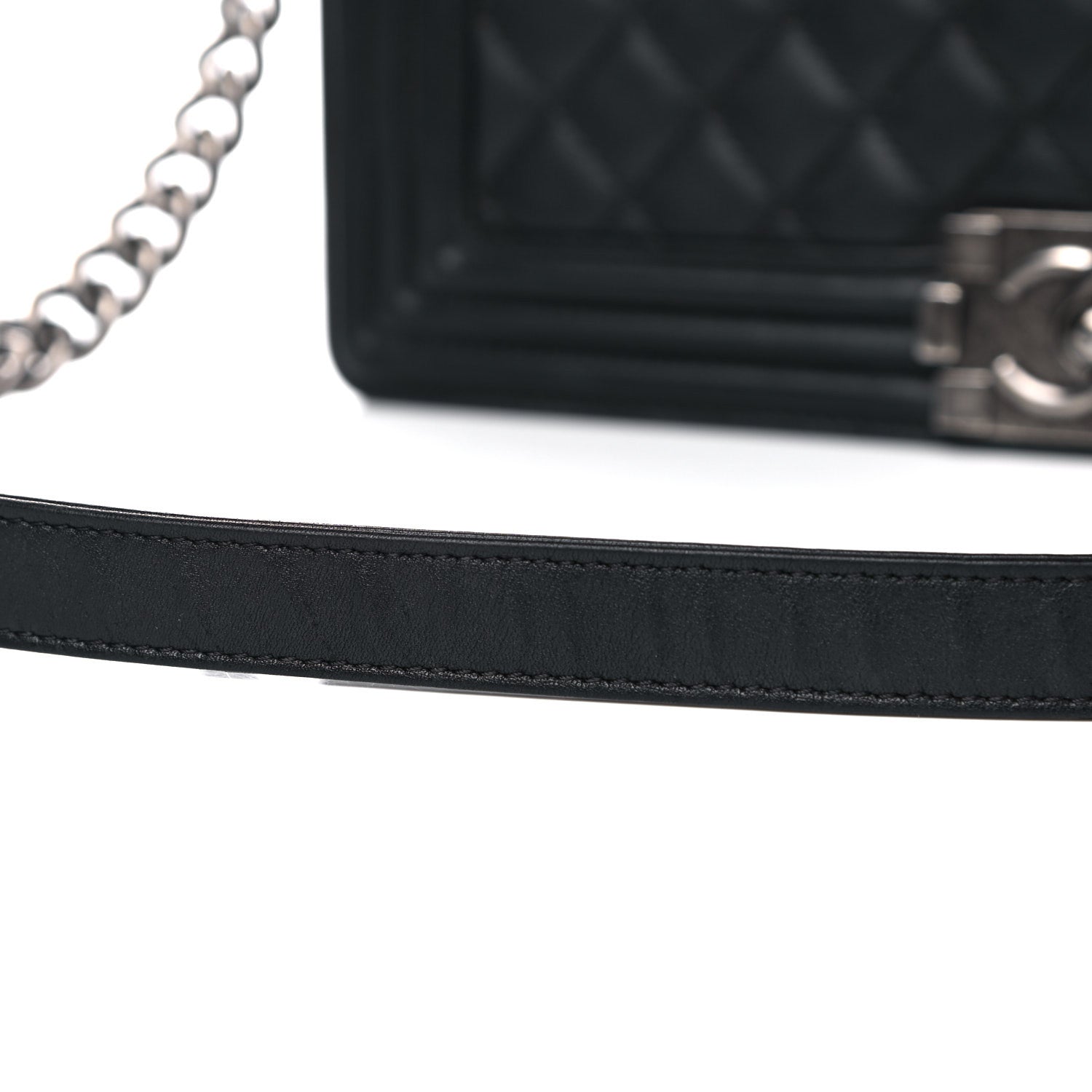 Chanel Calfskin Quilted New Medium Boy Flap Black 18 of 19