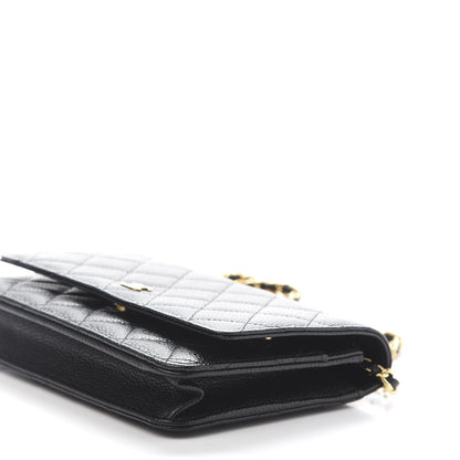 Chanel Caviar Quilted Wallet On Chain WOC Black 8 of 13