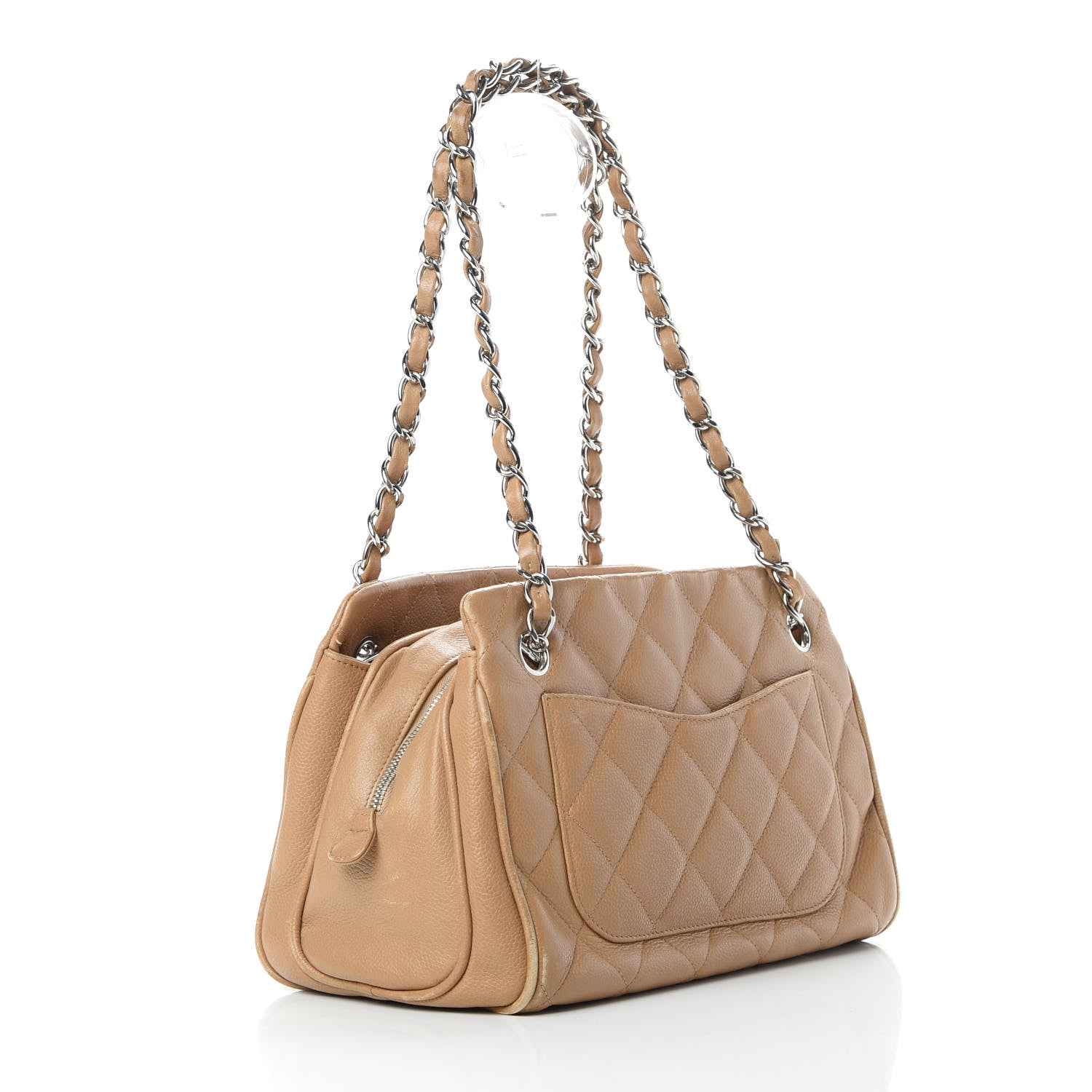 Chanel Caviar Quilted Tote Beige 3 of 16