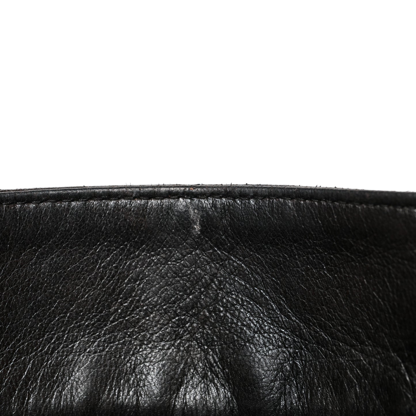 Lambskin Quilted Shopping Tote Black