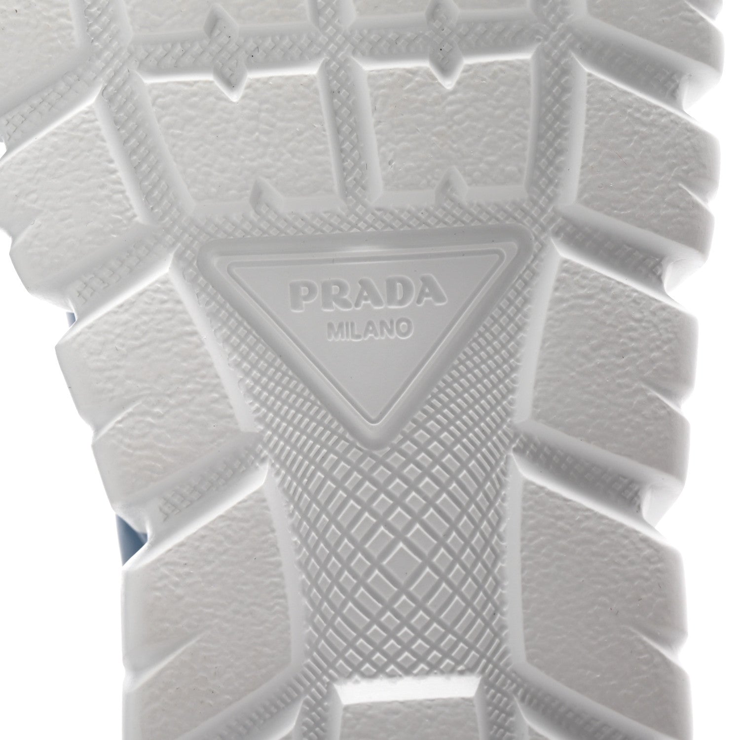 Prada Nappa Soft Metal Triangle Logo Womens Padded 30mm Sneakers 35.5 Celeste 7 of 9