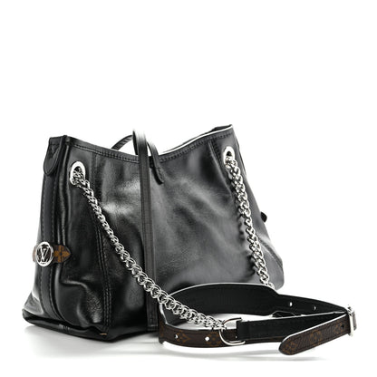 Louis Vuitton Lambskin CarryAll Vibe BB Black 3 of 10