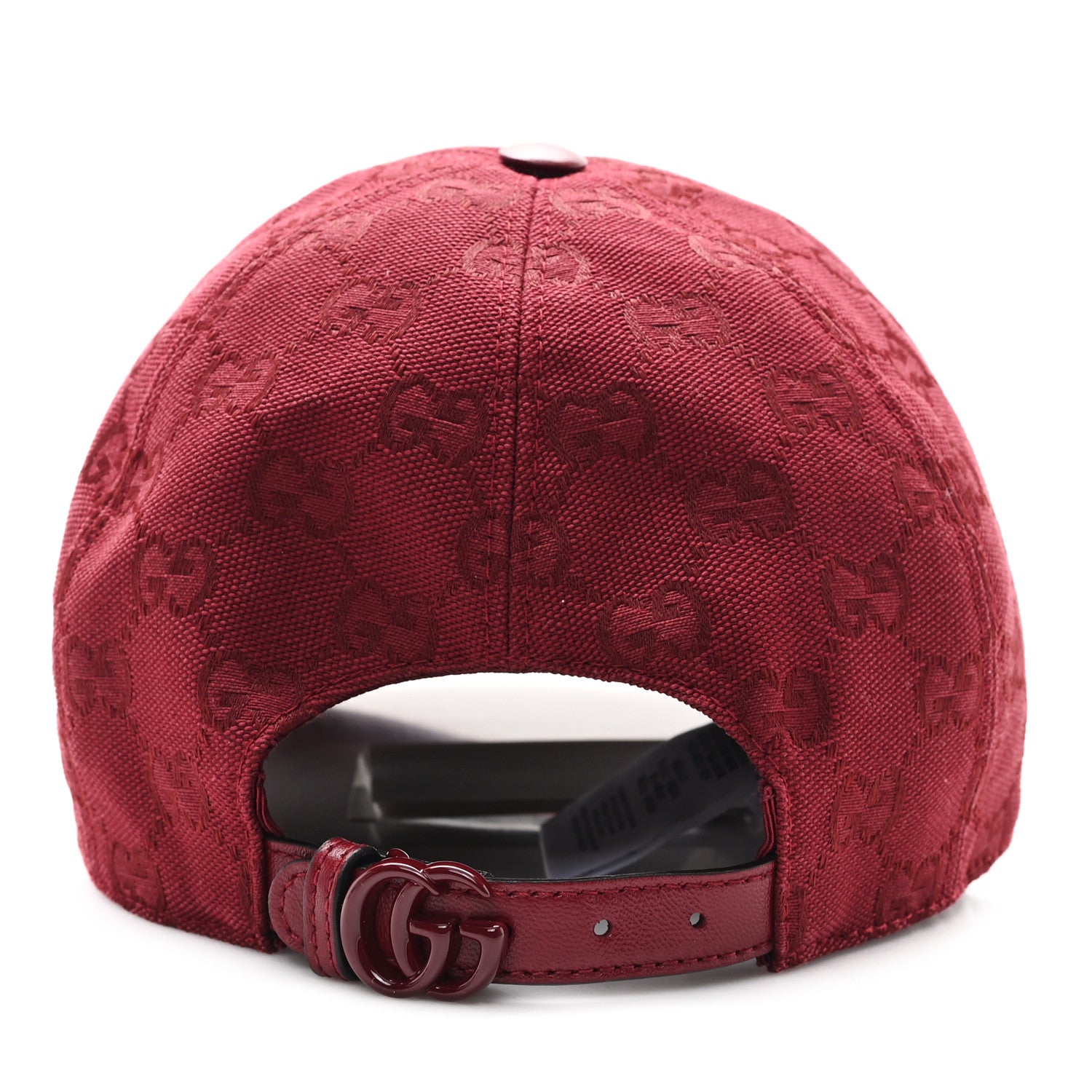 Gucci Calfskin New Canvas GG Monogram Baseball Hat L Bordeaux 5 of 11