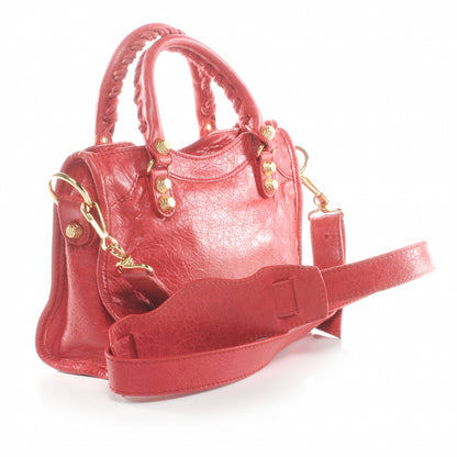 Balenciaga Agneau Giant 12 Gold Hardware Mini City Rouge Cardinal 3 of 7