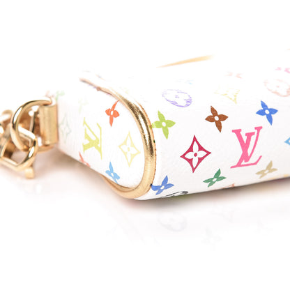Louis Vuitton Monogram Multicolor Kate Clutch White 5 of 9