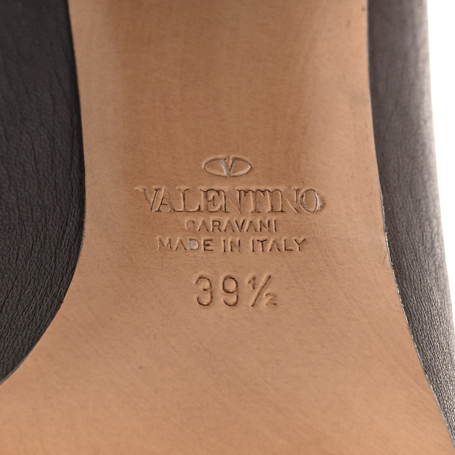 Valentino Garavani Pebbled Calfskin Rockstud Double Buckle 70mm Block Heel Ankle Boots 39.5 Fondant 7 of 8