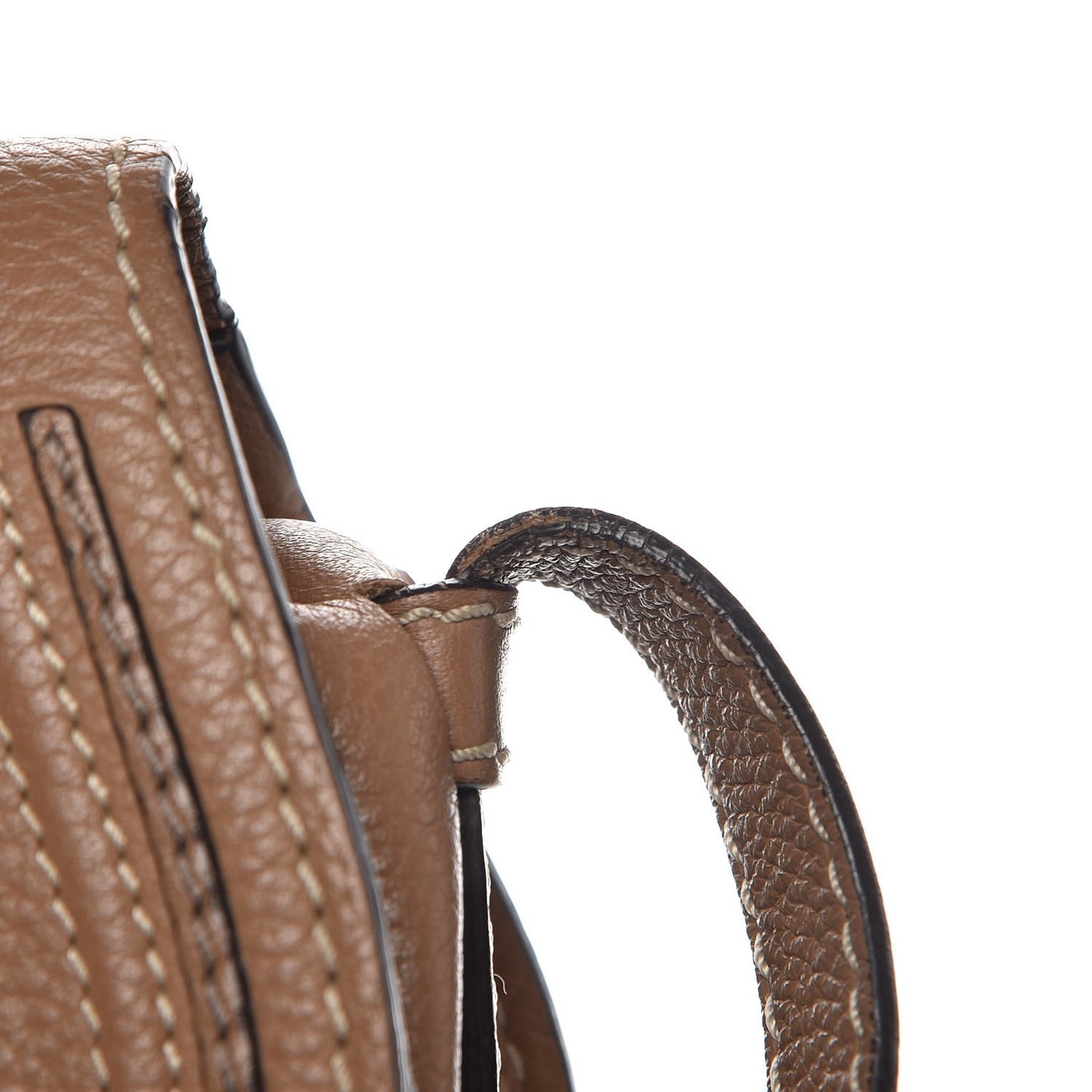 Calfskin Mini Marcie Round Crossbody Bag Nut