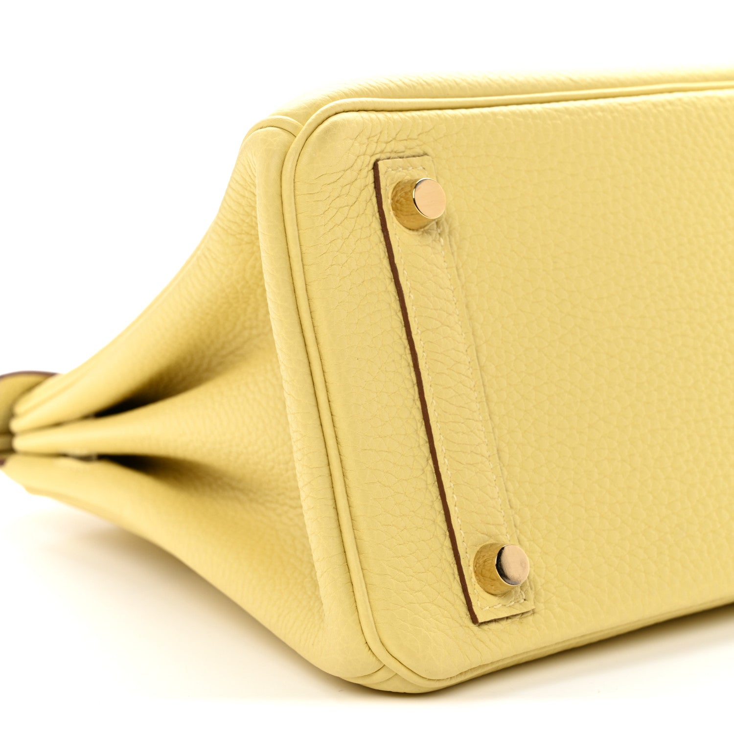 Hermes Togo Birkin 25 Jaune Poussin 9 of 11