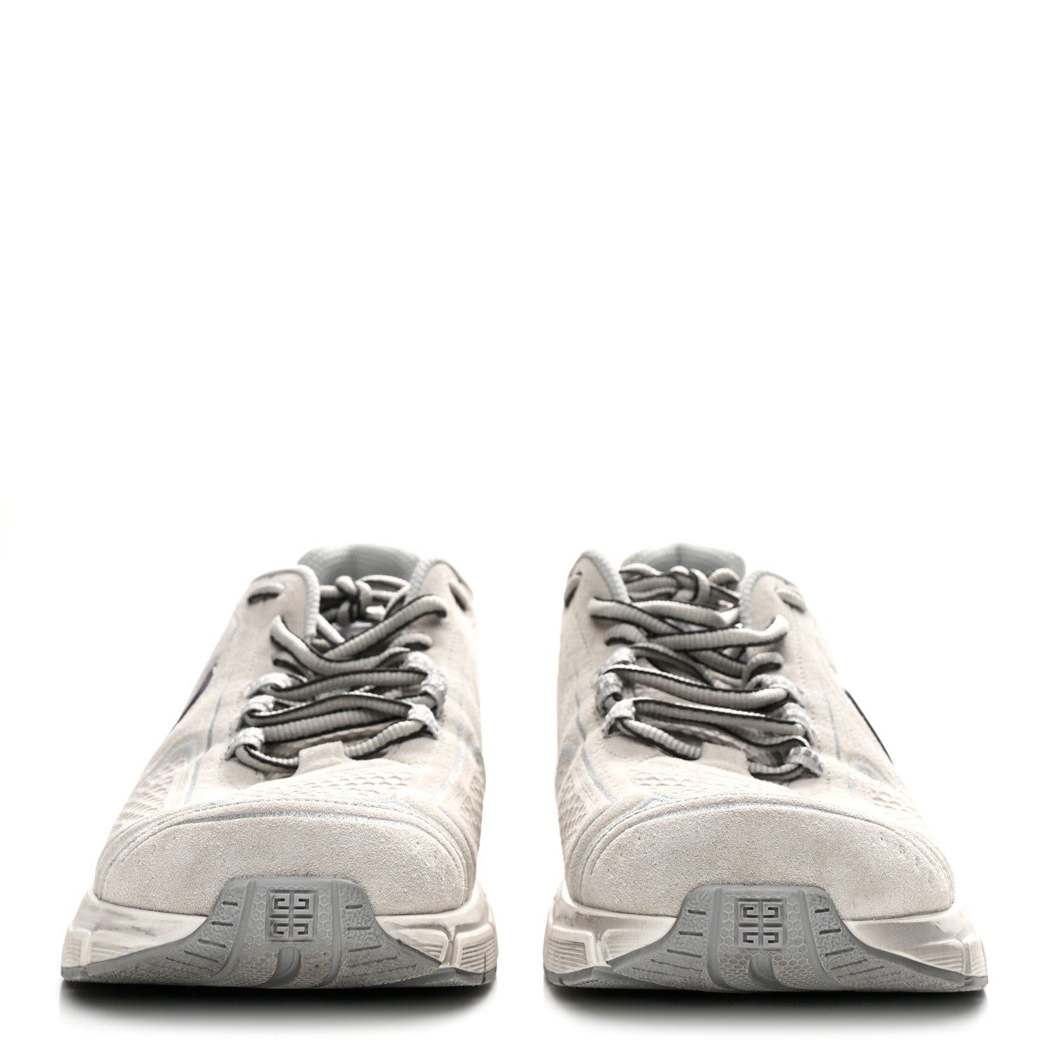 Givenchy Suede Calfskin TK MX Sneakers 44 Light Grey 3 of 9