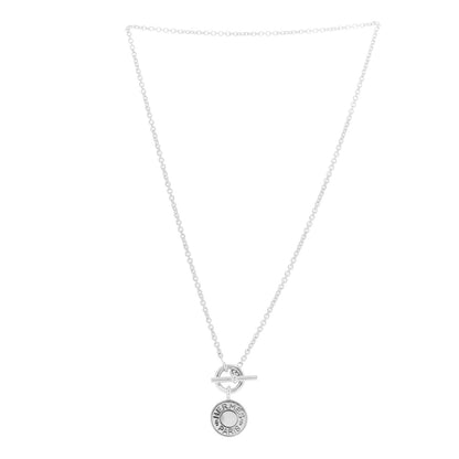 Hermes Sterling Silver Amulettes H Confettis Pendant Necklace 3 of 6