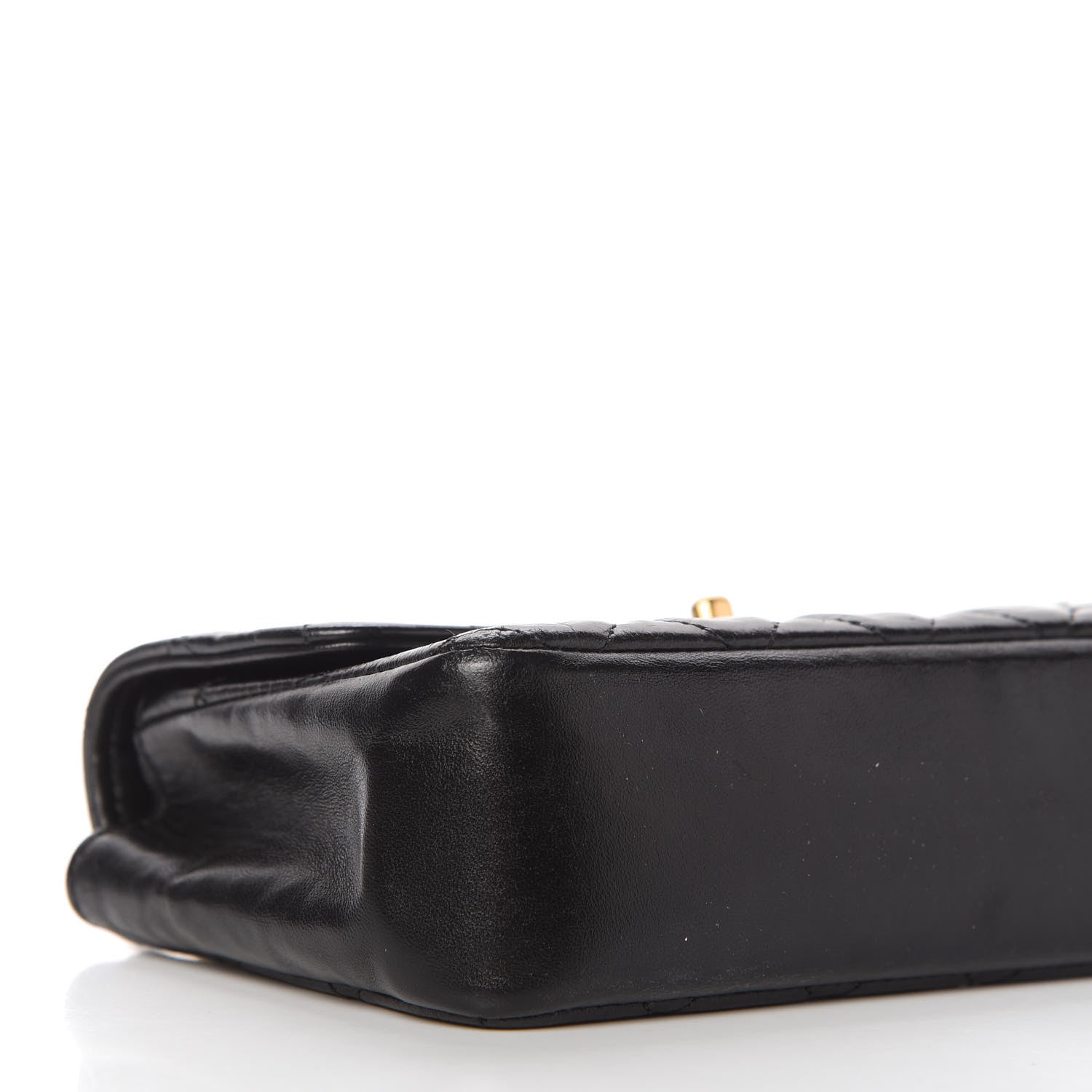 Chanel Lambskin Quilted Mini Rectangular Flap Bag Black 6 of 12