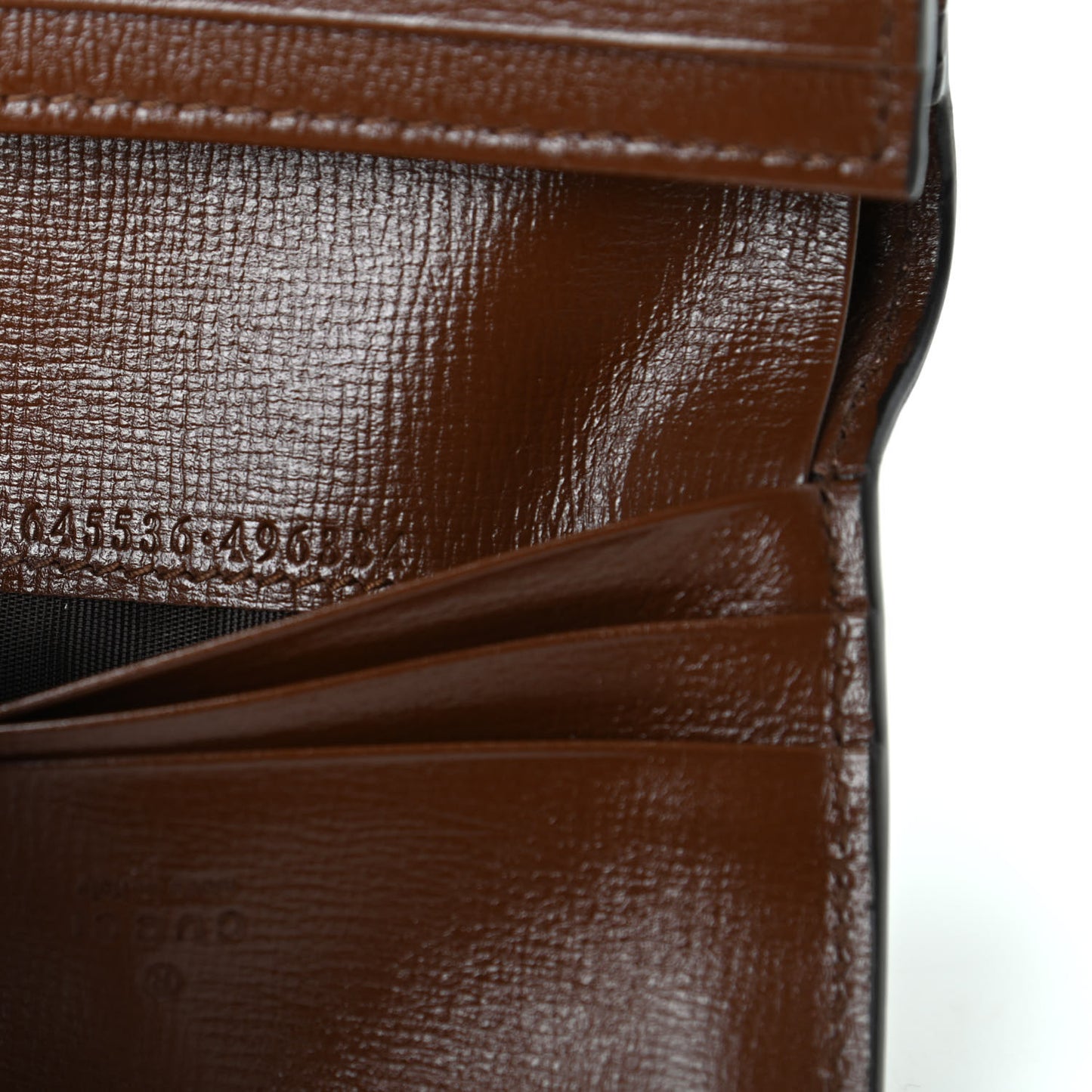 GG Supreme Monogram Textured Calfskin Web Jackie 1961 Card Case Beige Ebony Brown Sugar