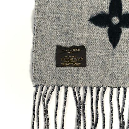 Louis Vuitton Cashmere Monogram Reykjavik Scarf Black 6 of 6