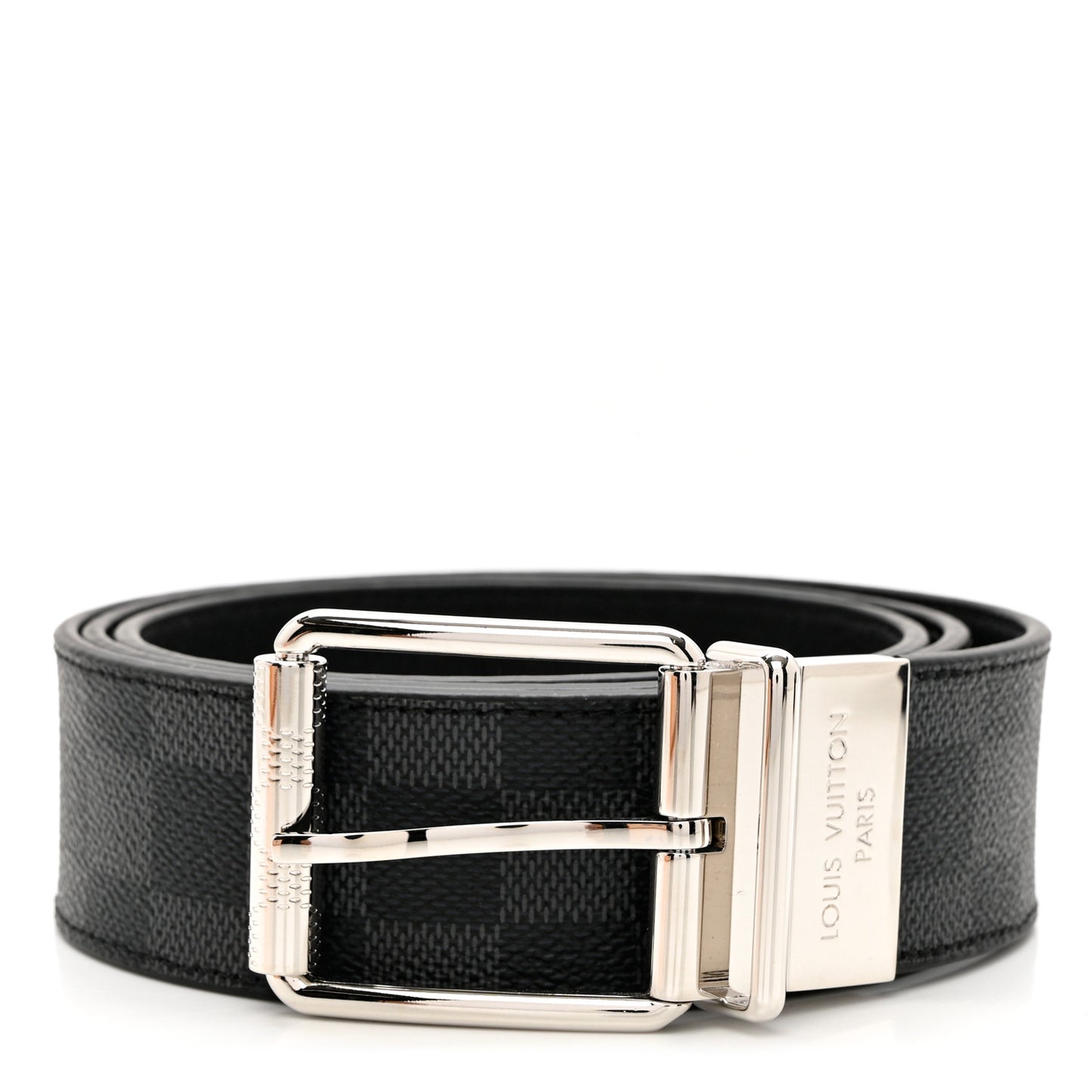 Damier Graphite Calfskin 40mm Reversible Belt 100 40 Black