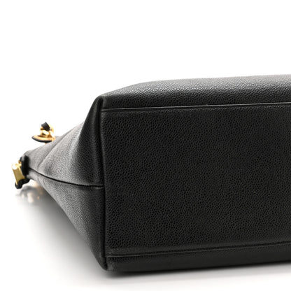 Chanel Caviar CC Shopper Tote Black 9 of 12
