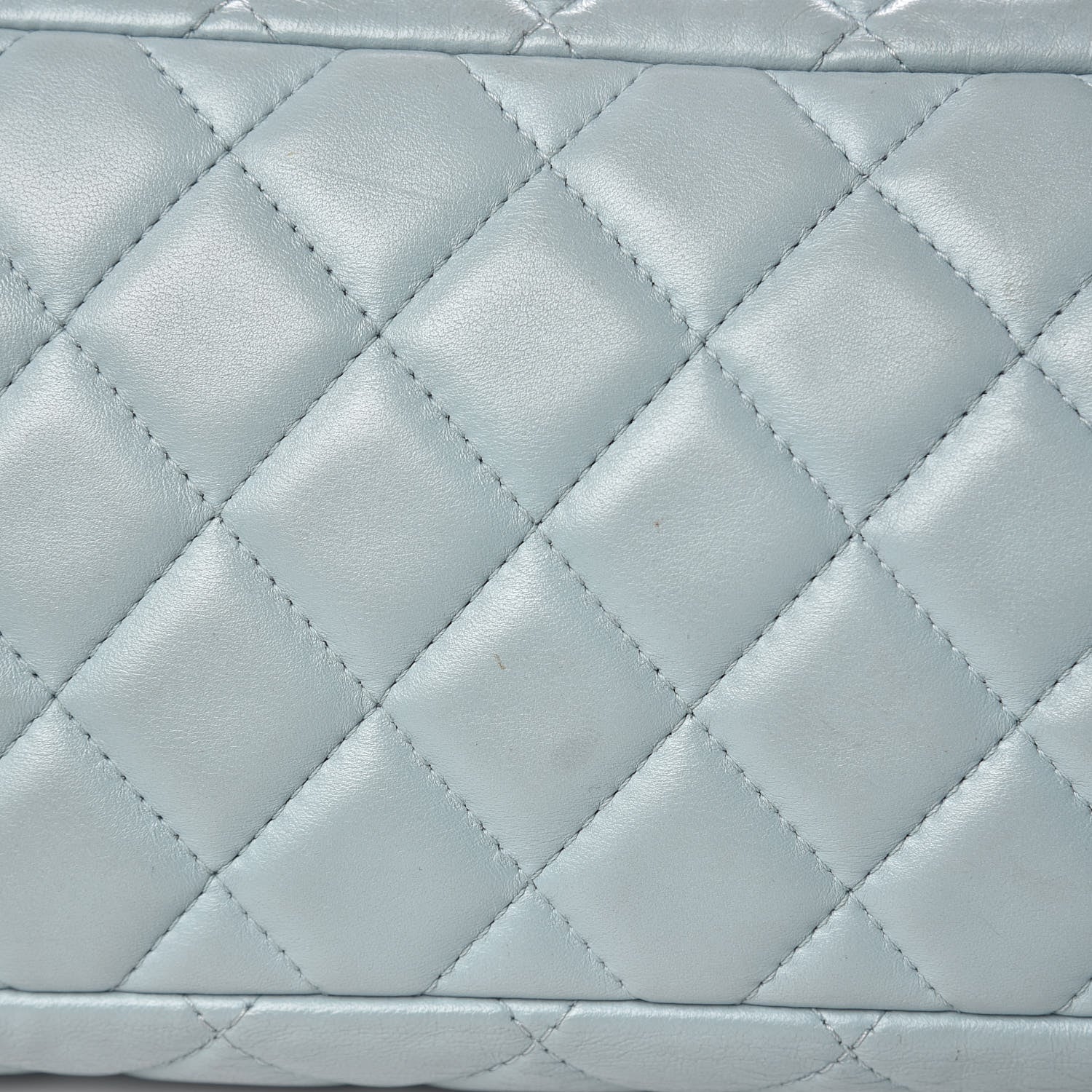 Chanel Lambskin Quilted Daily Shopping Tote Light Blue 16 of 19