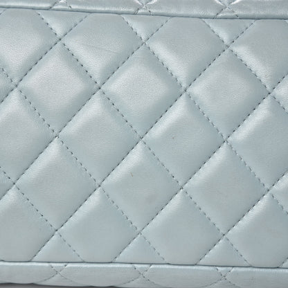 Chanel Lambskin Quilted Daily Shopping Tote Light Blue 16 of 19