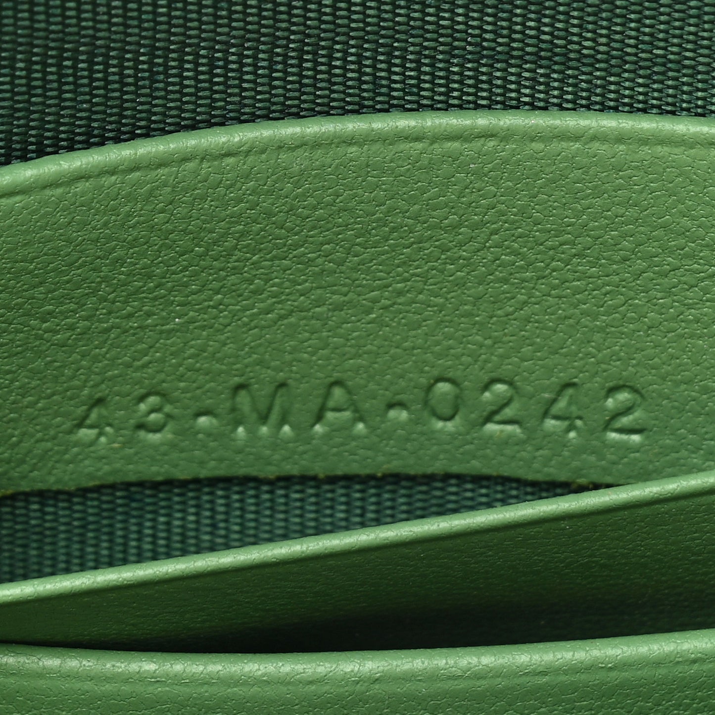 Lambskin Cannage Lady Dior Phone Holder Green