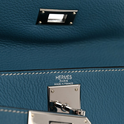 Hermes Taurillon Clemence Kelly Retourne 28 Bleu Jean 6 of 16