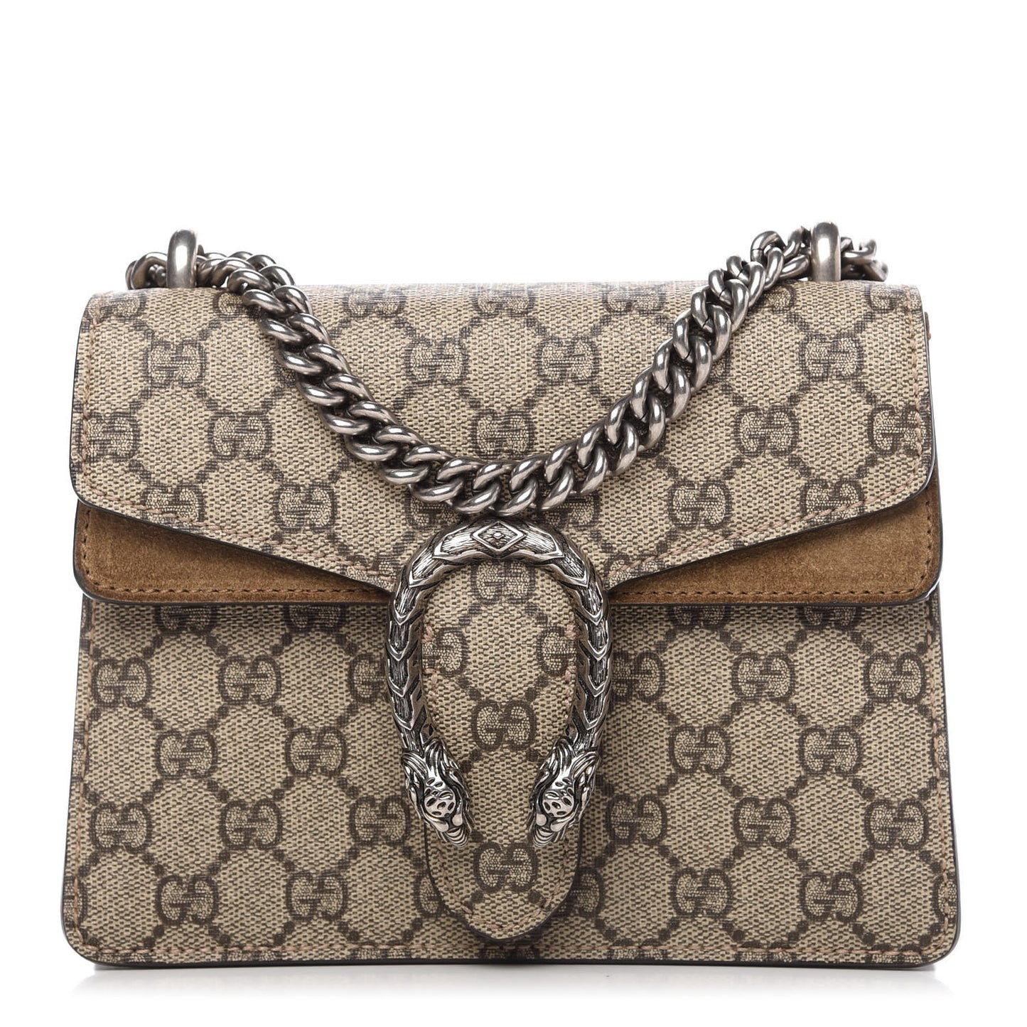 GG Supreme Monogram Mini Dionysus Shoulder Bag Taupe