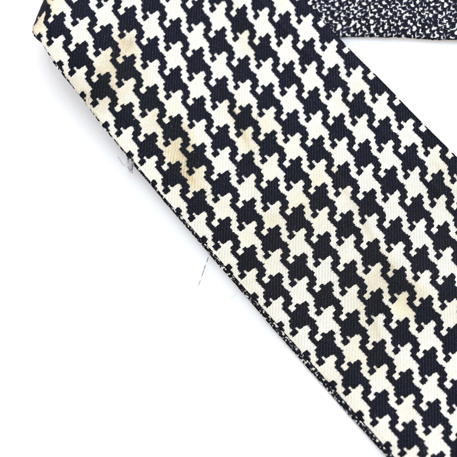 Christian Dior Silk 30 Montaigne Mitzah Scarf Black White 6 of 7
