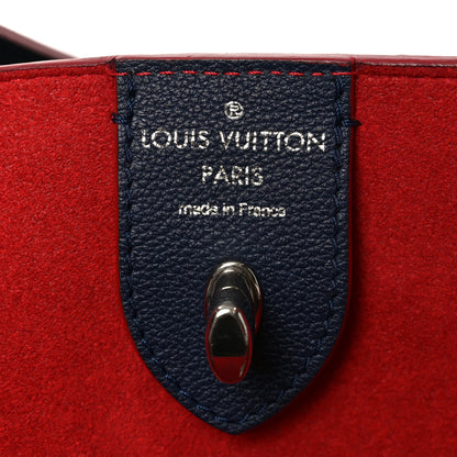 Louis Vuitton Calfskin Braided Lockme Cabas Marine Rouge 6 of 9