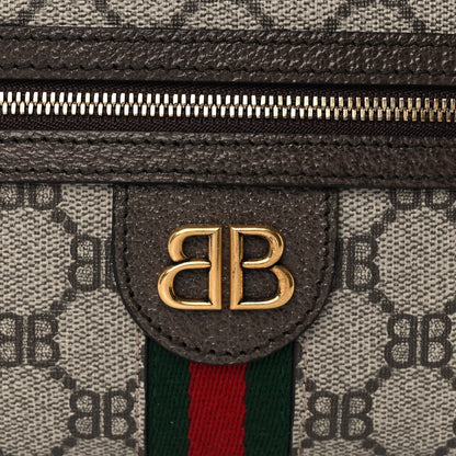 Gucci X BALENCIAGA BB Supreme Monogram Web Mini Ophidia Shoulder Bag Beige New Acero 9 of 12