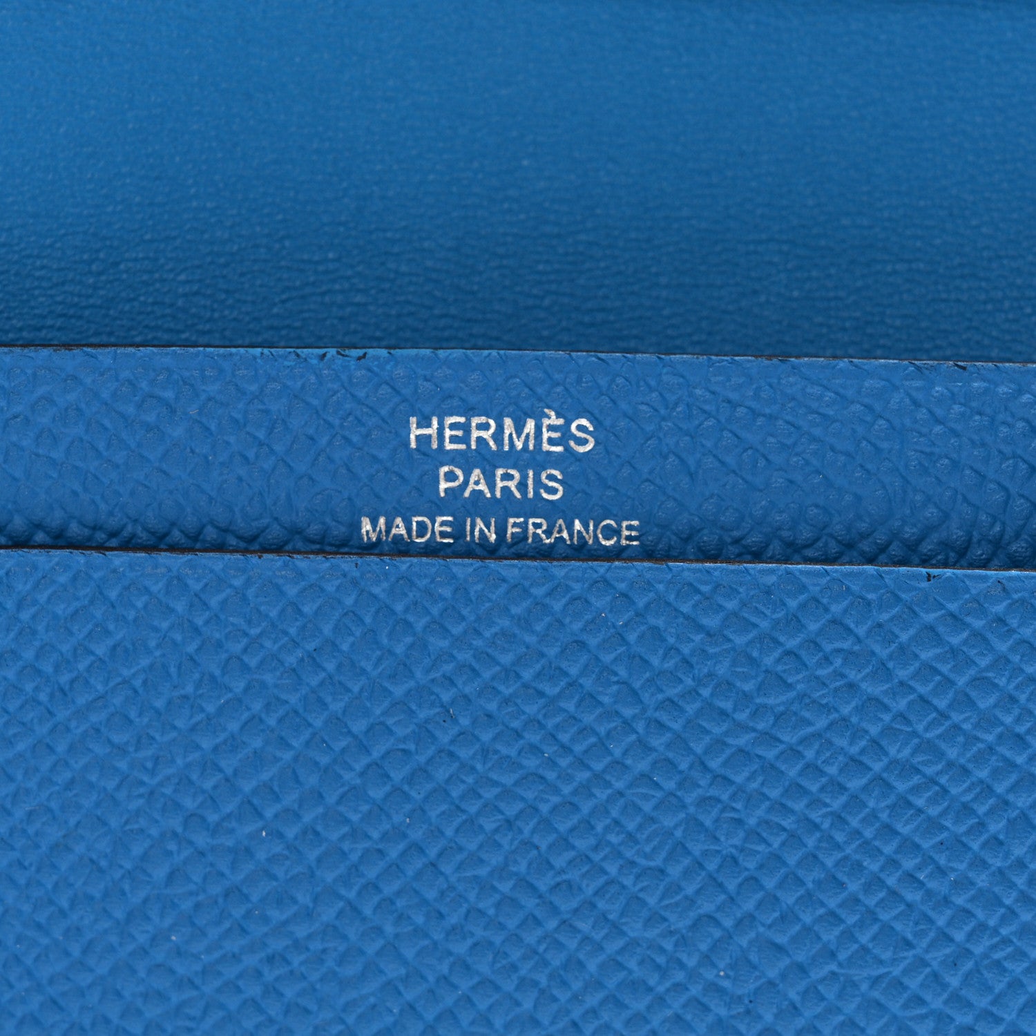 Hermes Epsom Bearn Card Holder Wallet Turquoise 6 of 8