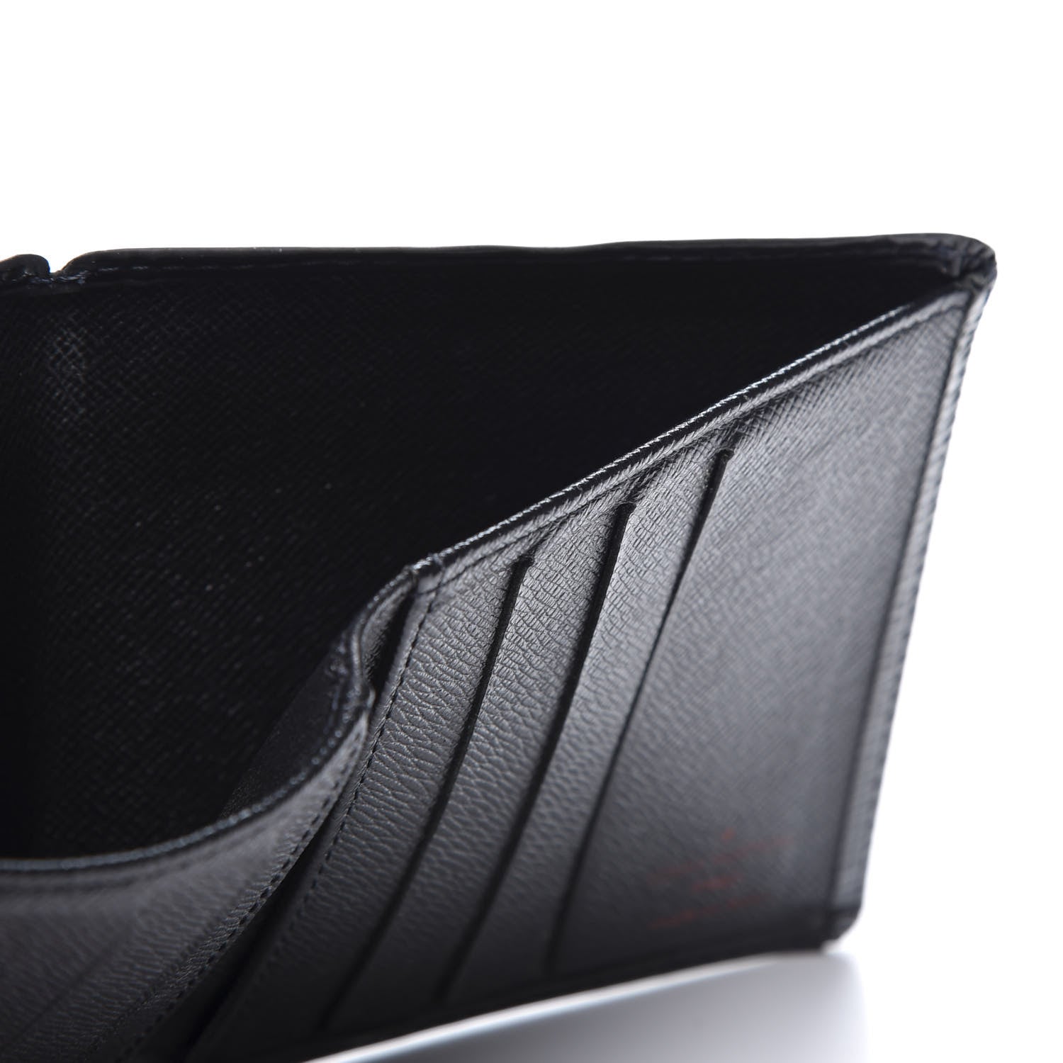 Louis Vuitton Epi 6 Card Billfold Wallet Black 5 of 9