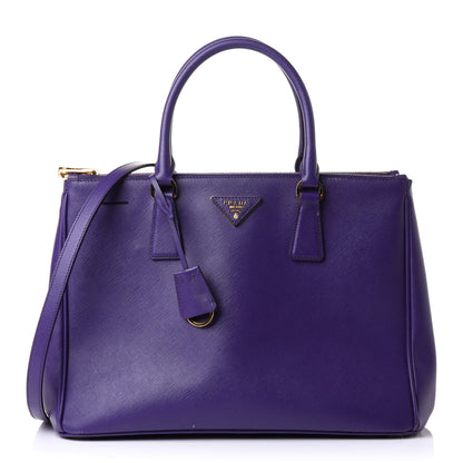 Prada Saffiano Medium Galleria Double Zip Tote Viola 1 of 11