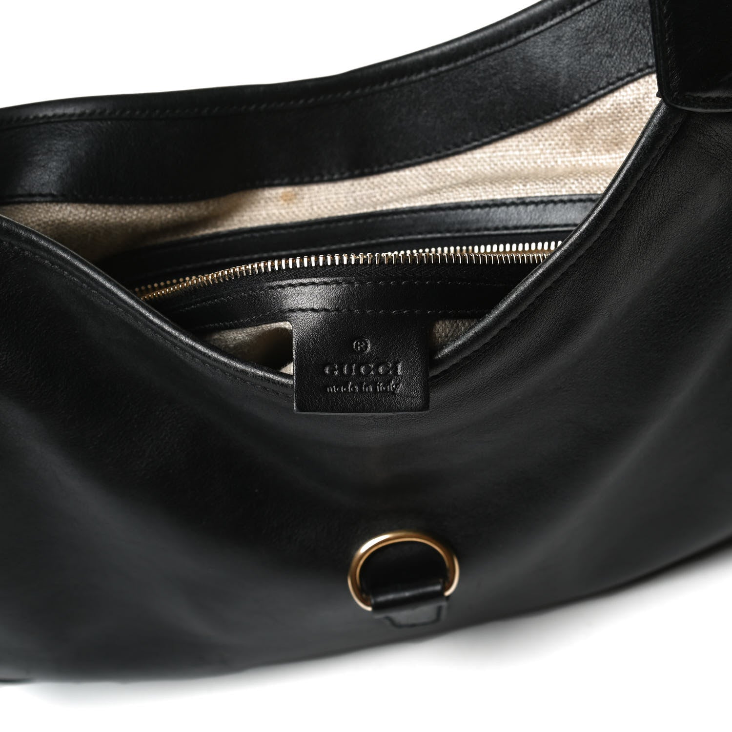 Gucci Calfskin Medium Jackie O Bouvier Hobo Black 6 of 12