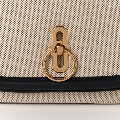 Mulberry Canvas Calfskin Amberley Satchel 7 of 9