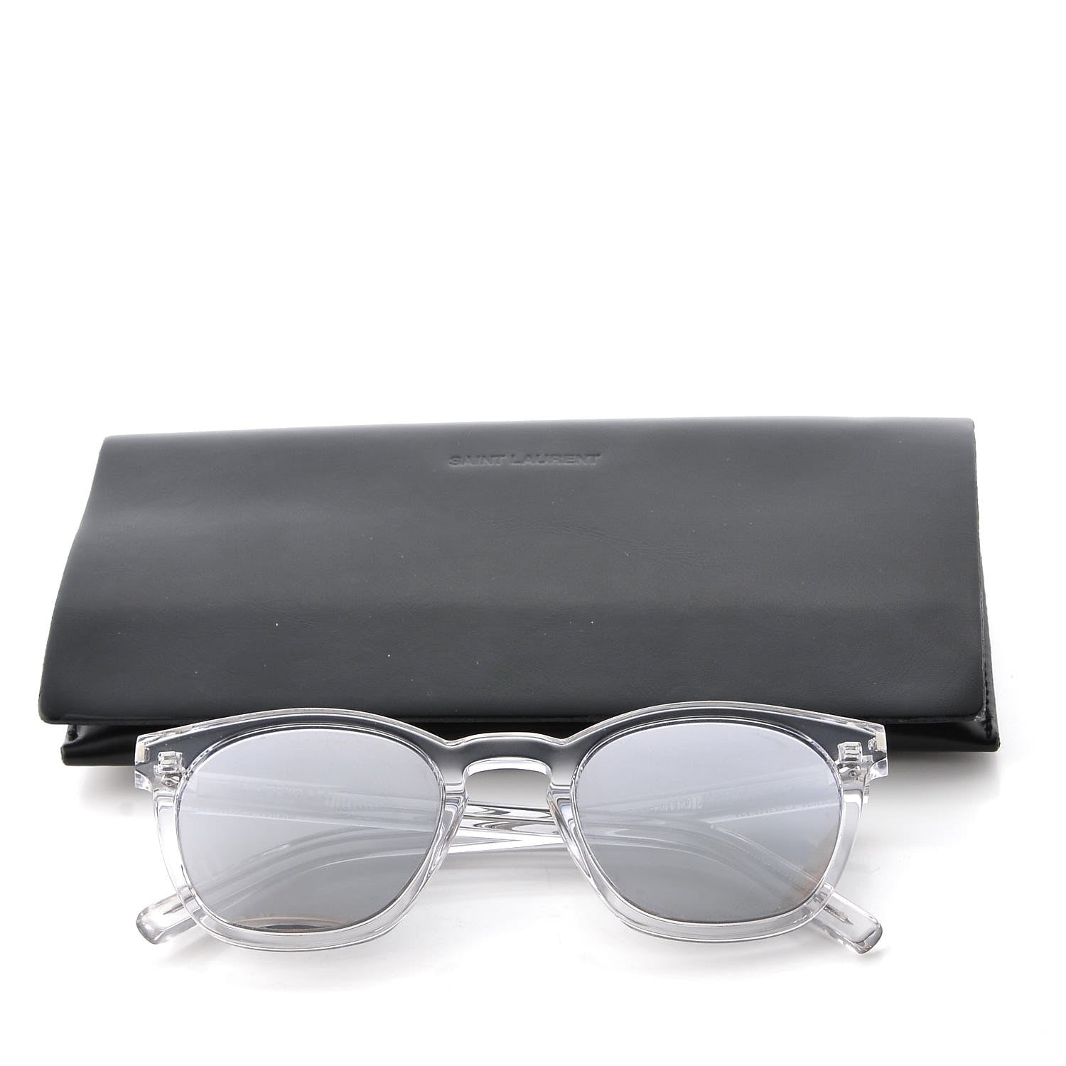 Saint Laurent SL 28 Sunglasses Crystal 8 of 8
