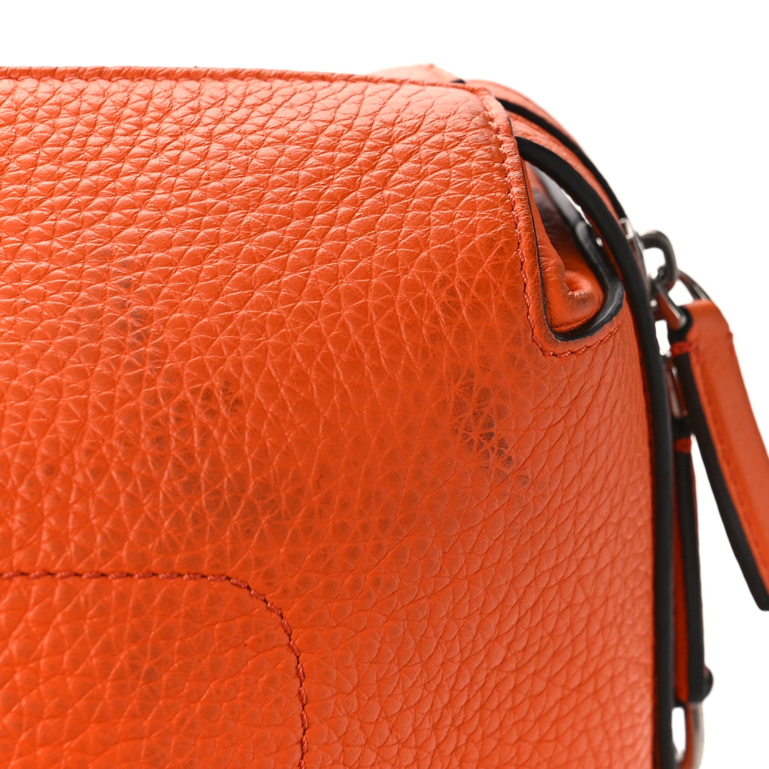 Mulberry Heavy Grain Calfskin City Weekender Duffle Bag Orange 14 of 20