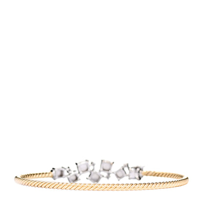 David Yurman 18K Yellow White Gold Diamond Precious Chatelaine Bracelet 2 of 3