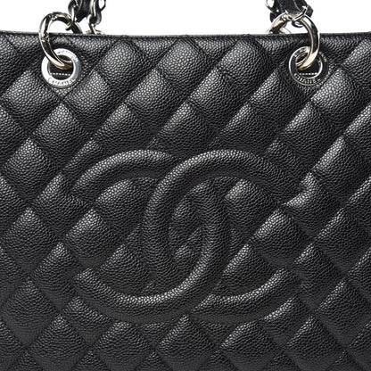 Chanel Caviar Quilted Grand Shopping Tote GST Black 8 of 15