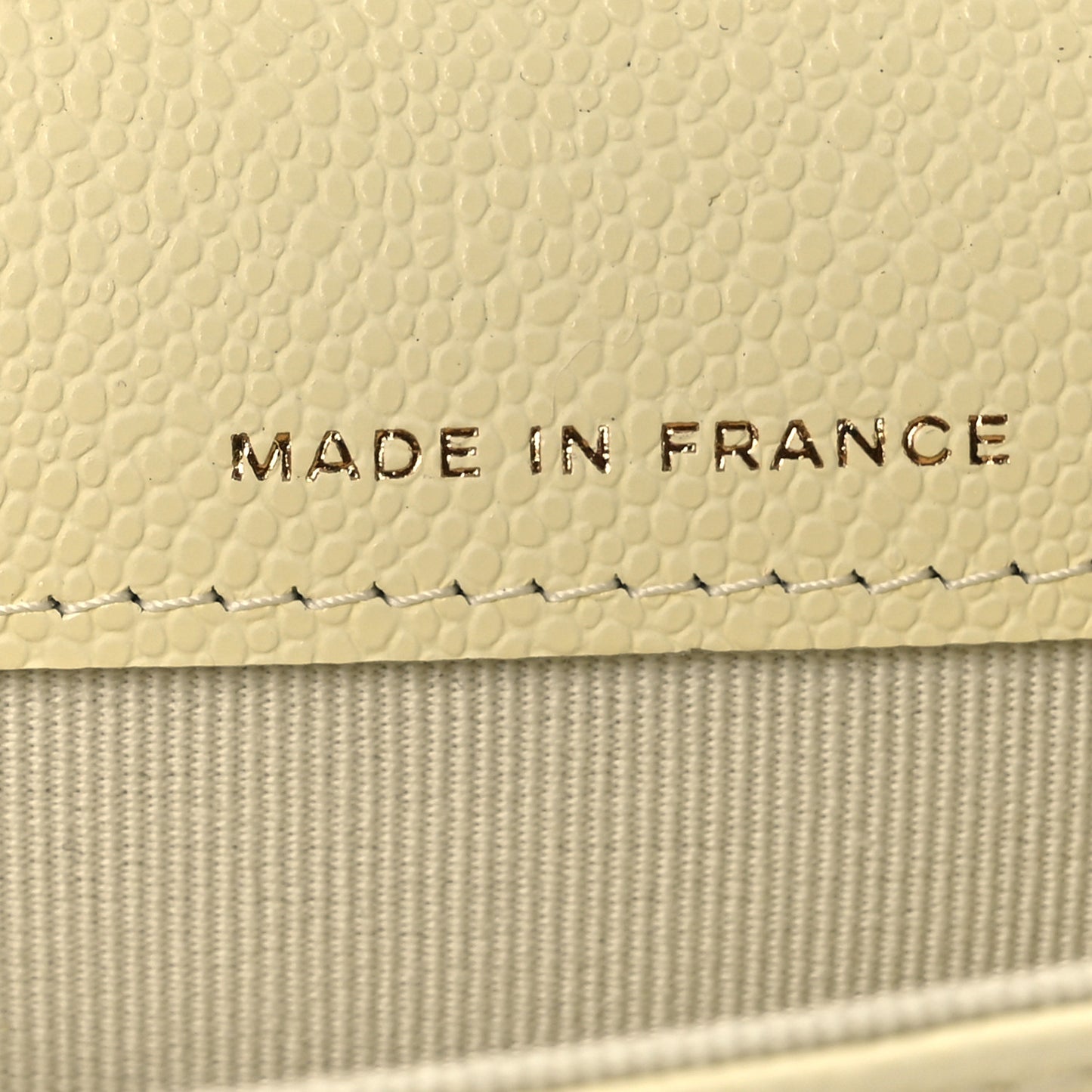 Caviar Quilted Flap Card Holder Wallet Yellow