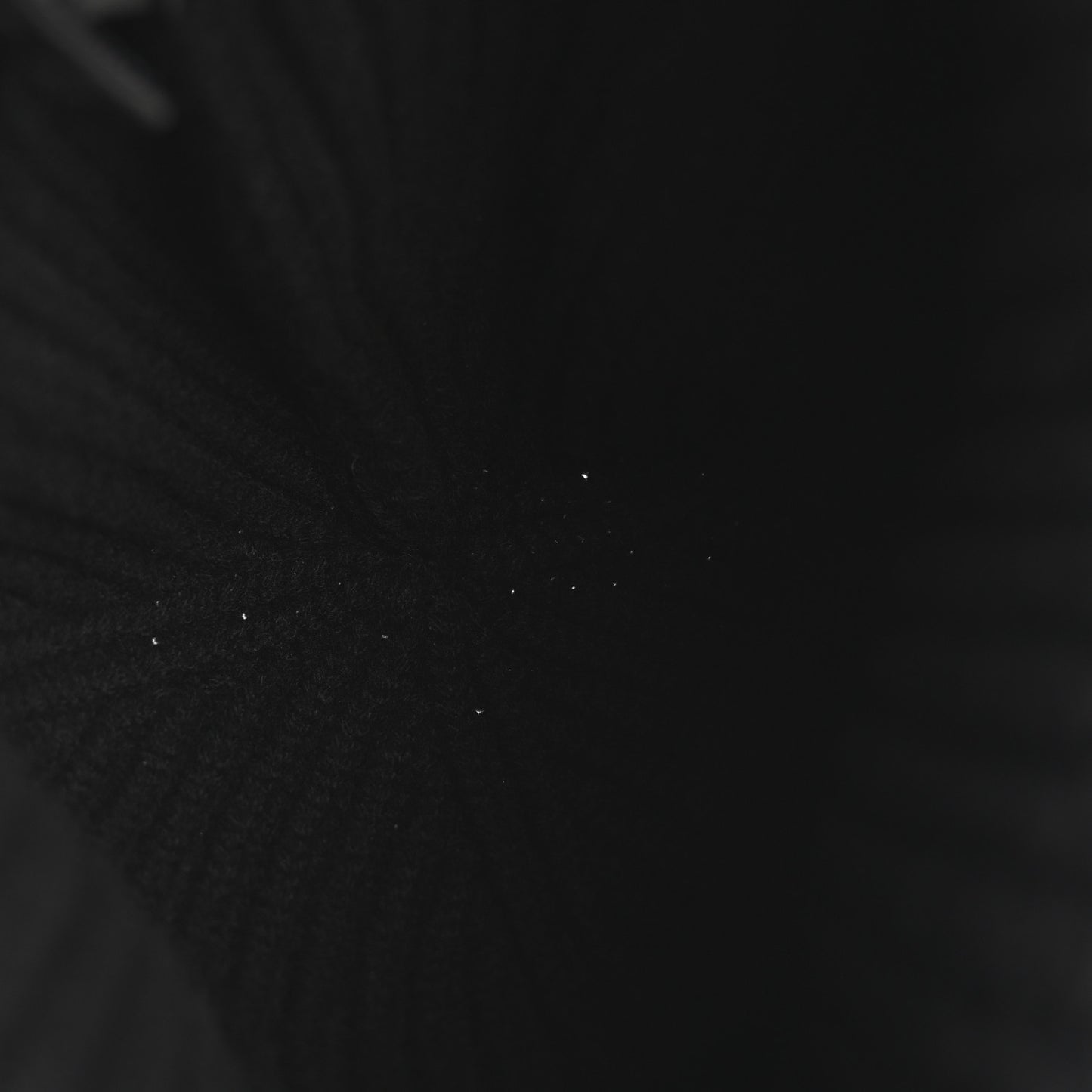 Cashmere Beaded Sequin Logo Beanie Hat Black